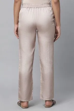 Gold Cuban Pants in Korean Satin