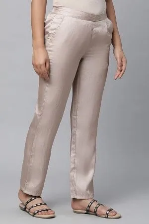 Gold Cuban Pants in Korean Satin