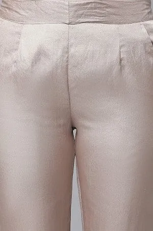 Gold Cuban Pants in Korean Satin