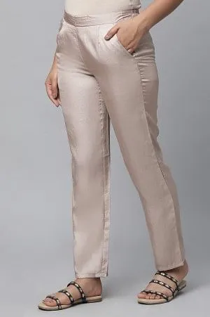 Gold Cuban Pants in Korean Satin