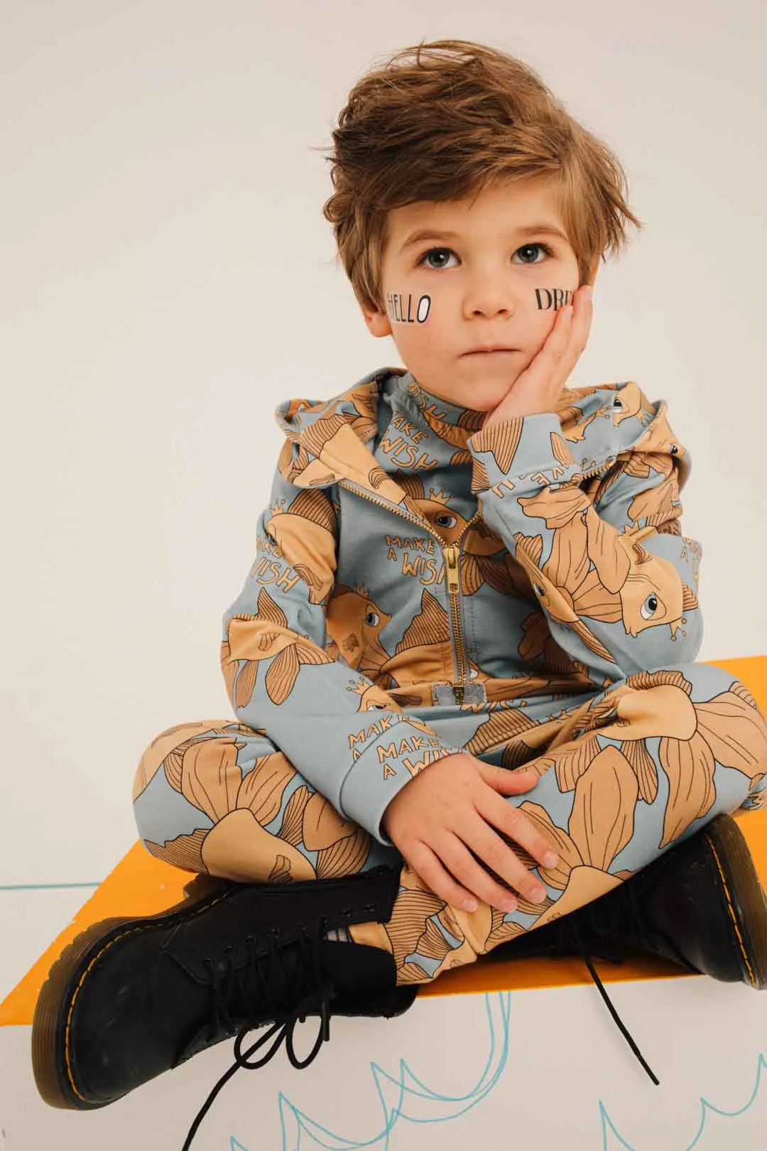 Goldfish Blue Leggings - HURRY! Only 2 left