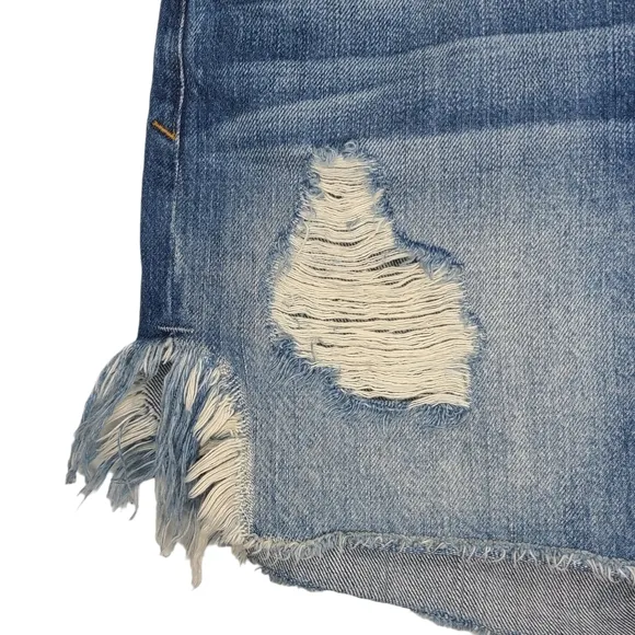 Good American Distressed Boyfriend Shorts GABSH207 Size 4/27