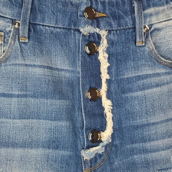 Good American Distressed Boyfriend Shorts GABSH207 Size 4/27