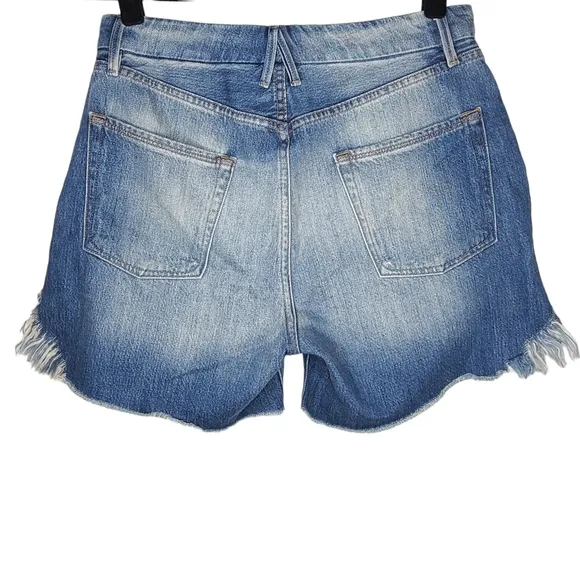 Good American Distressed Boyfriend Shorts GABSH207 Size 4/27