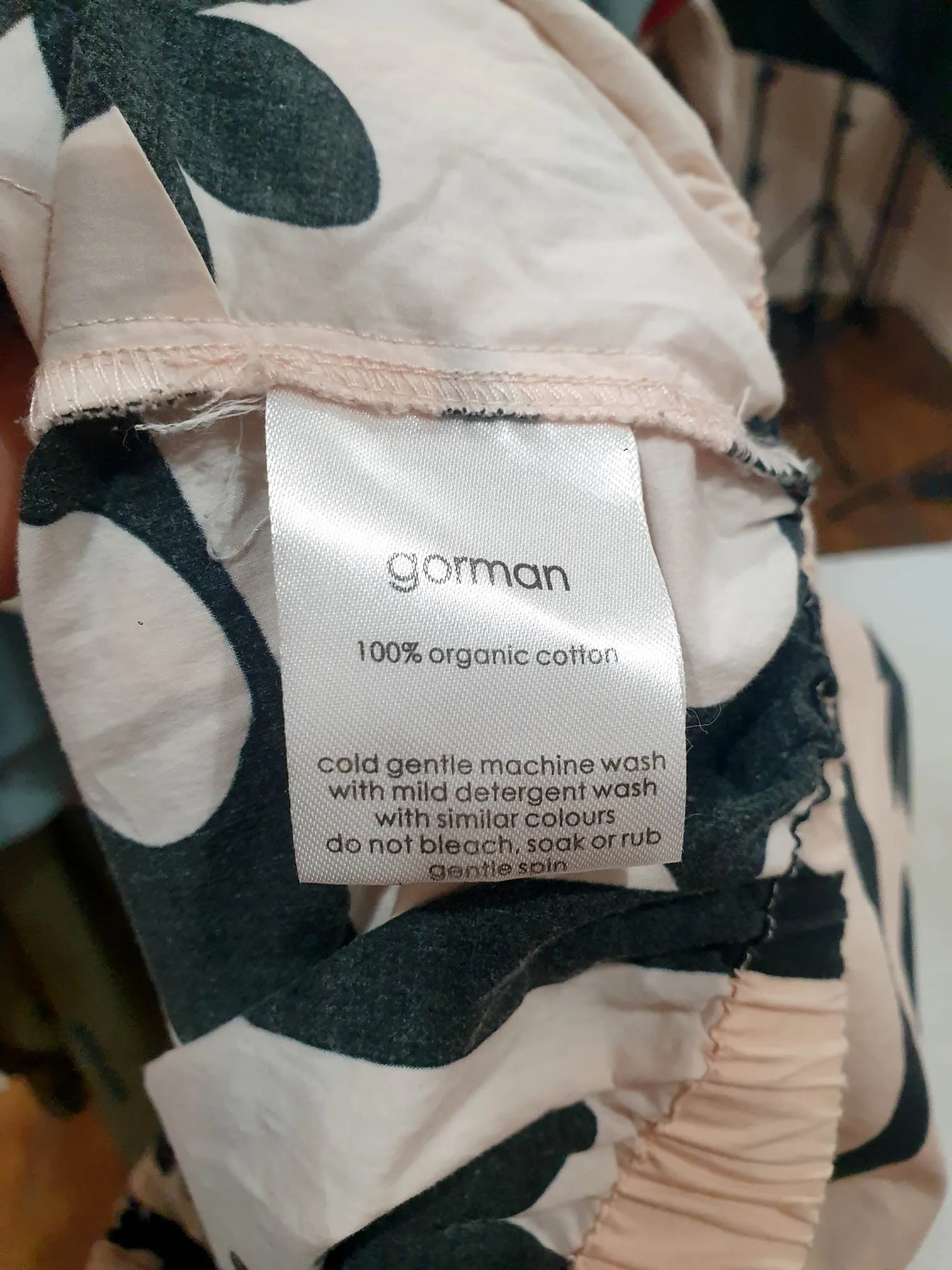 Gorman cream print cotton top size 16