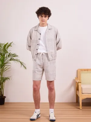 Grey Printed Shorts