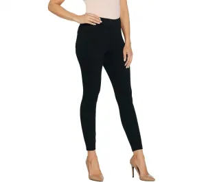 H by Halston Women's Knit Denim Ankle Pants with Forward Seam. A346932