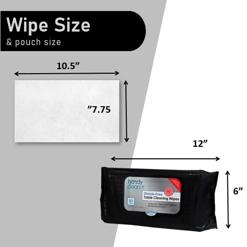 HandyClean Table Cleaning Wipes 80 ct Flow Pack