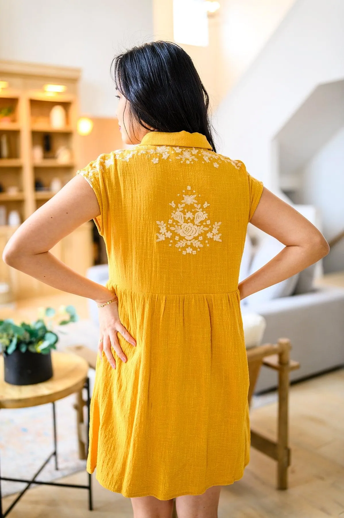 Hazel Blues® |  Marigold Embroidered Dress