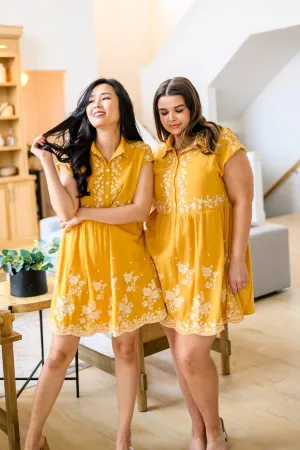 Hazel Blues® |  Marigold Embroidered Dress