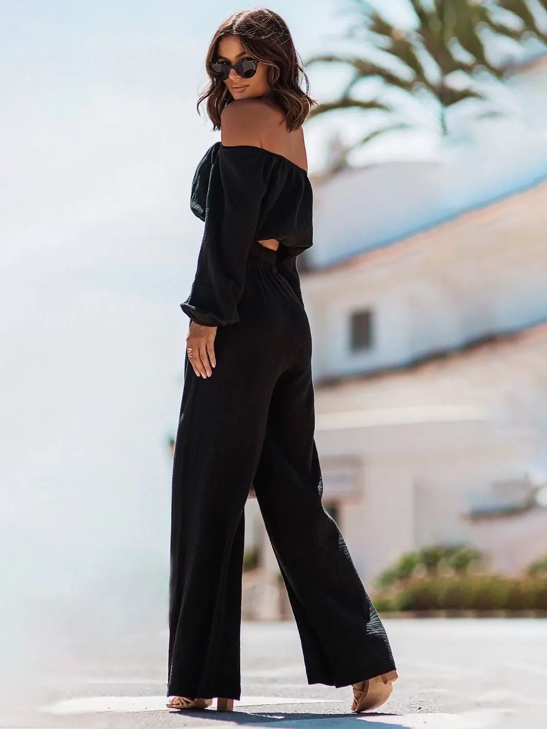 Hazel Blues® |  Off Shoulder Long Sleeve Top and Pants Set