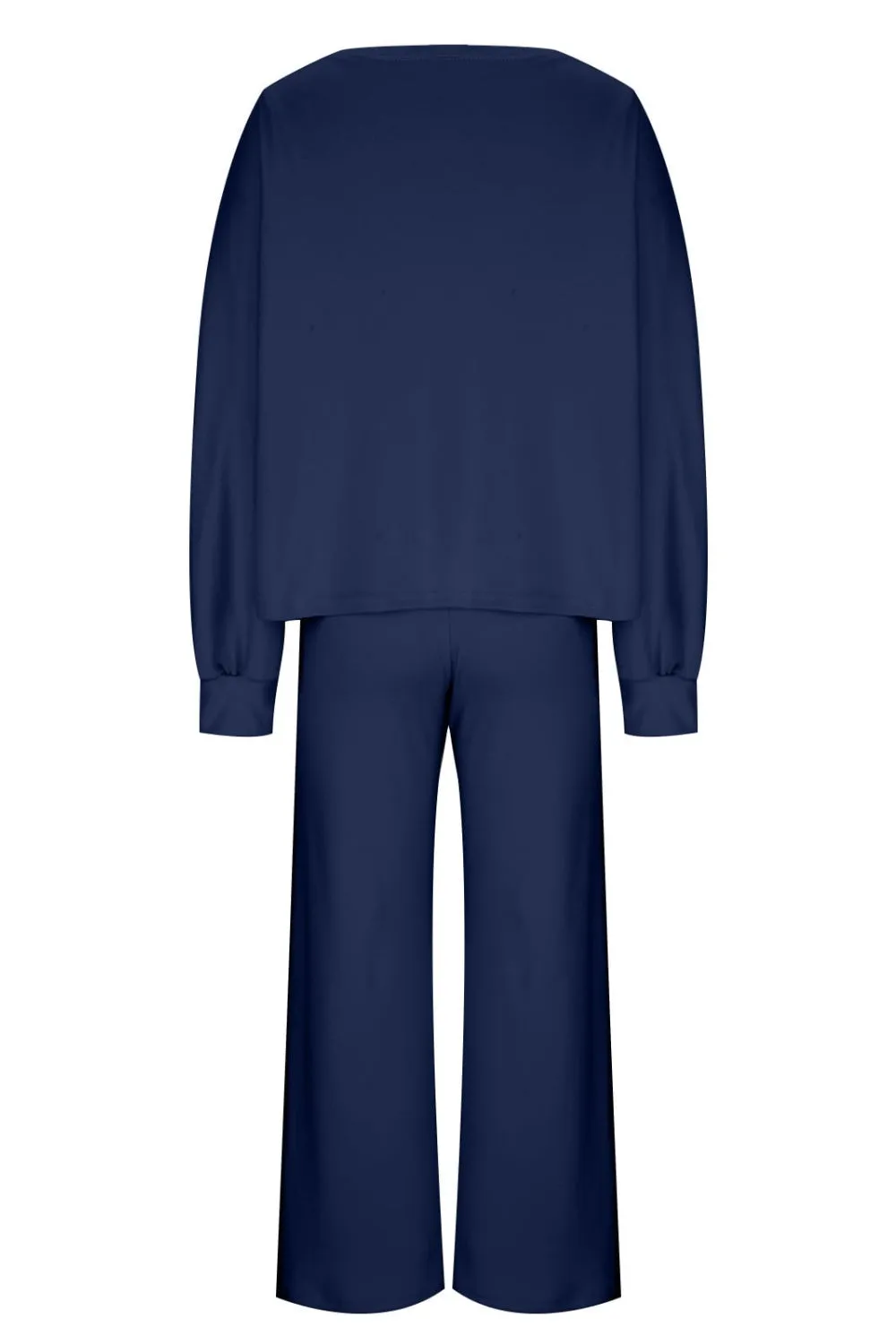 Hazel Blues® |  Round Neck Long Sleeve Top and Pants Set
