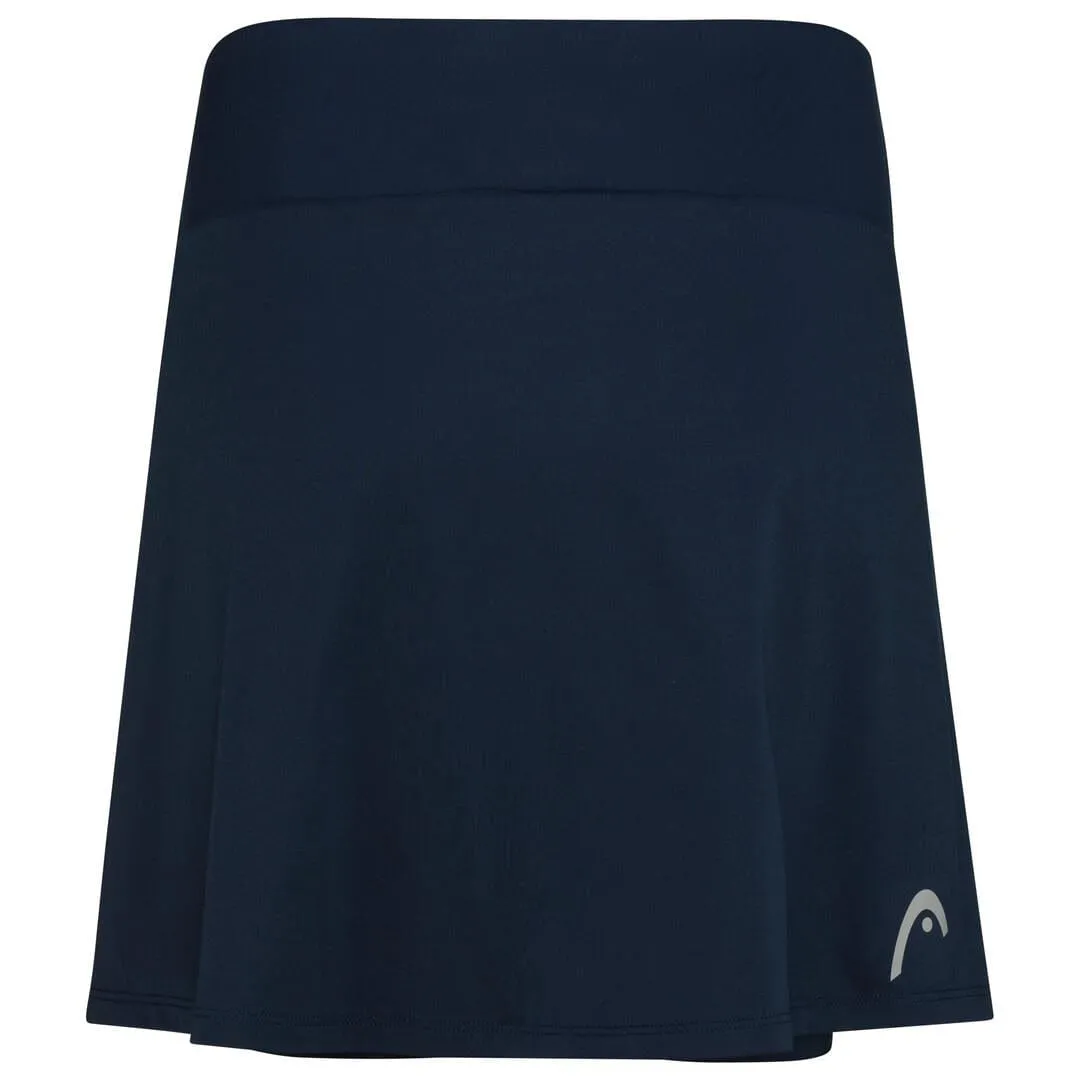 HEAD Womens Club Basic Badminton Skort Long - Dark Blue