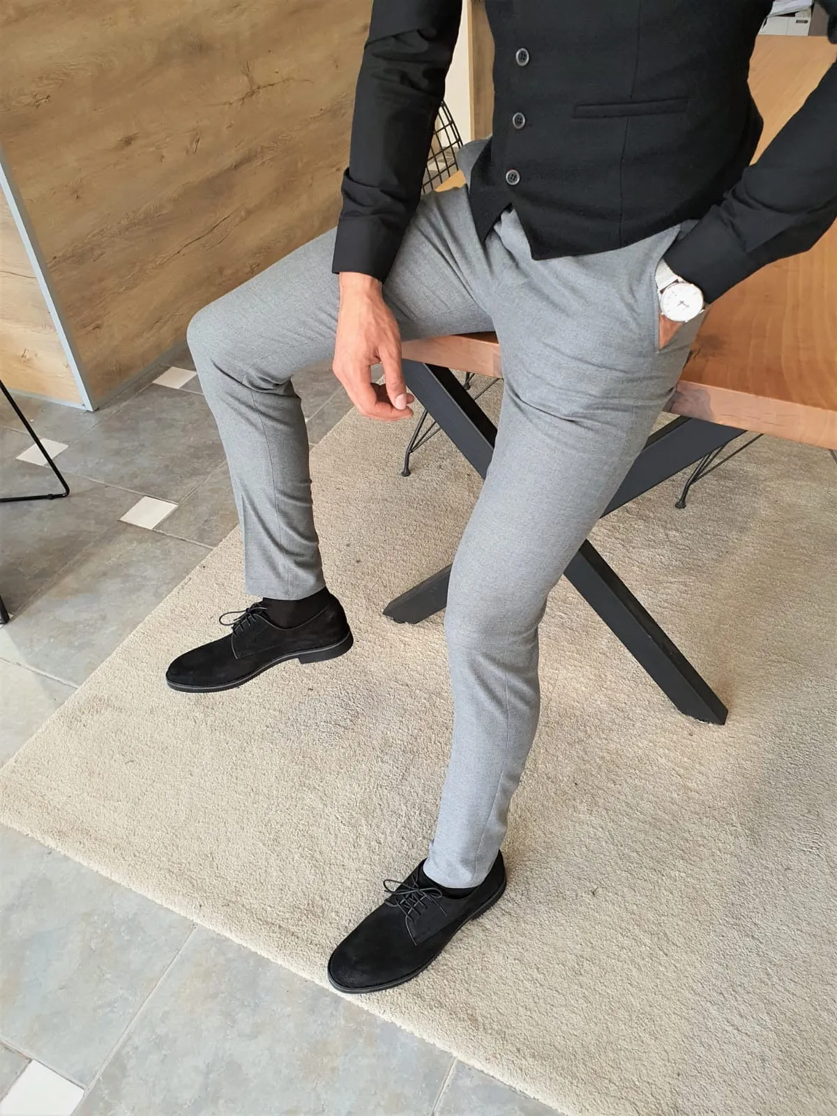 Henderson Gray Slim Fit Pants