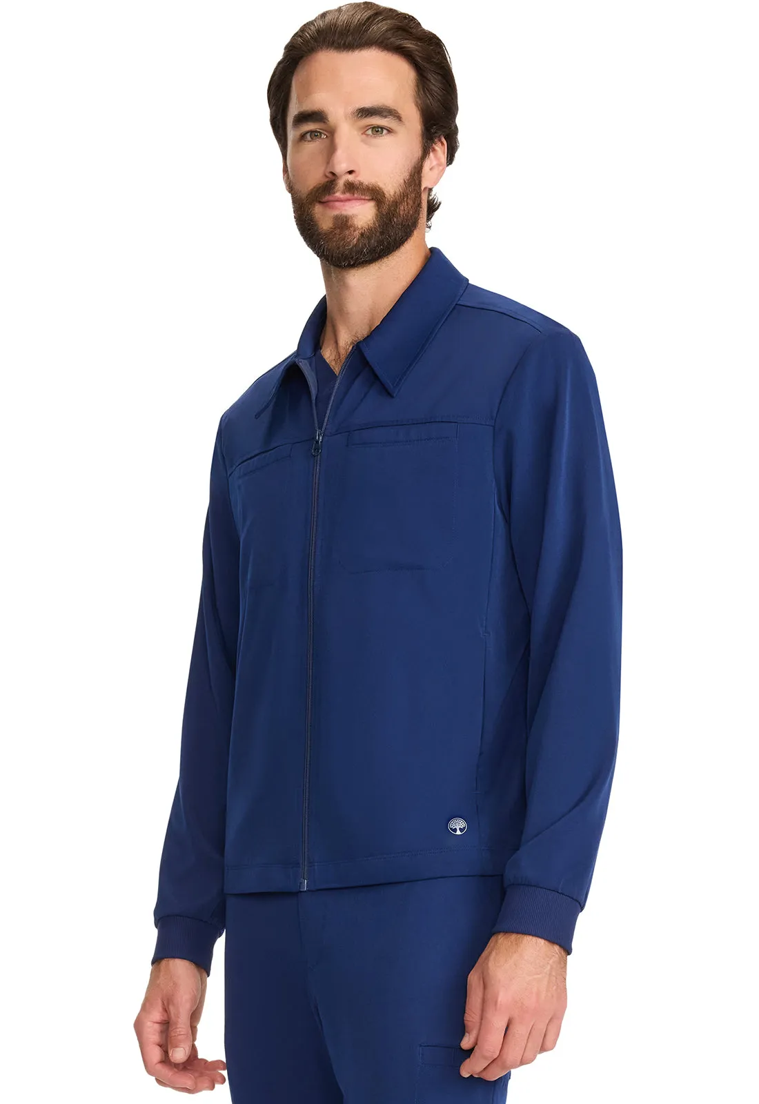 HH Works Men's Zip Front Jacket Navy