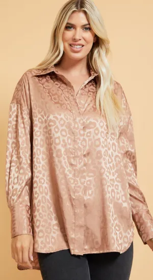 Hint of Leopard Buttondown