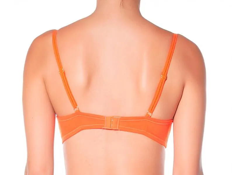 Hot Stuff Underwire Bra - Orange -