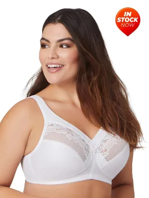 In Stock Glamorise Bra 1003 - Seamless Minimizer Support - White