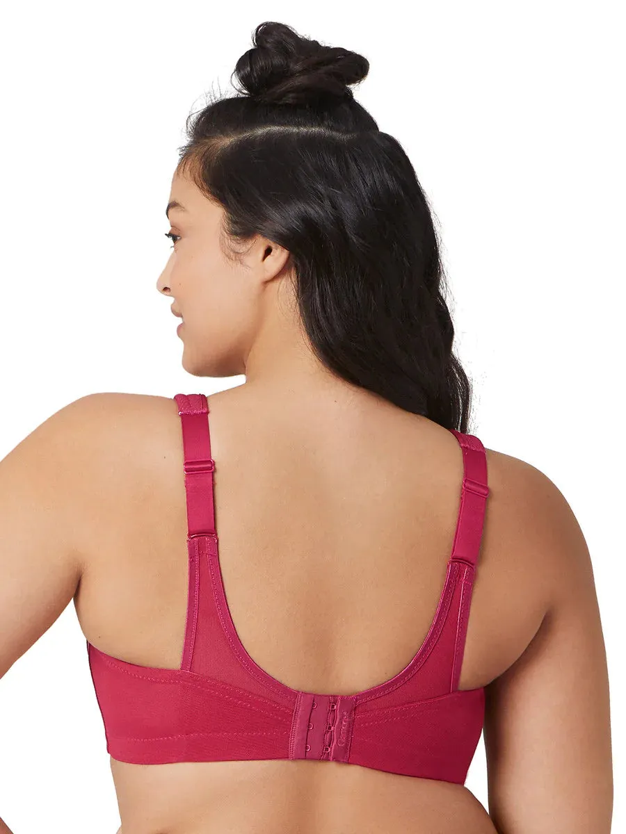 In Stock Glamorise Bra 1006 - The Versatile Medium Support Sports Bra - Ruby