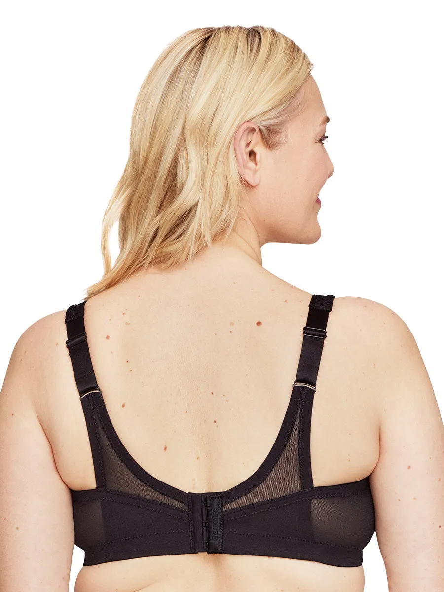 In Stock Glamorise Bra 1007 - MagicLift Seamless Everyday Bra - Black