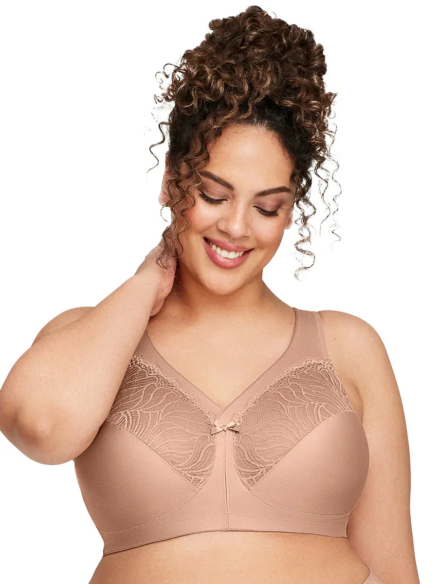 In Stock Glamorise Bra 1010 - Magiclift Natural Shape Support Bra - Cappuccino