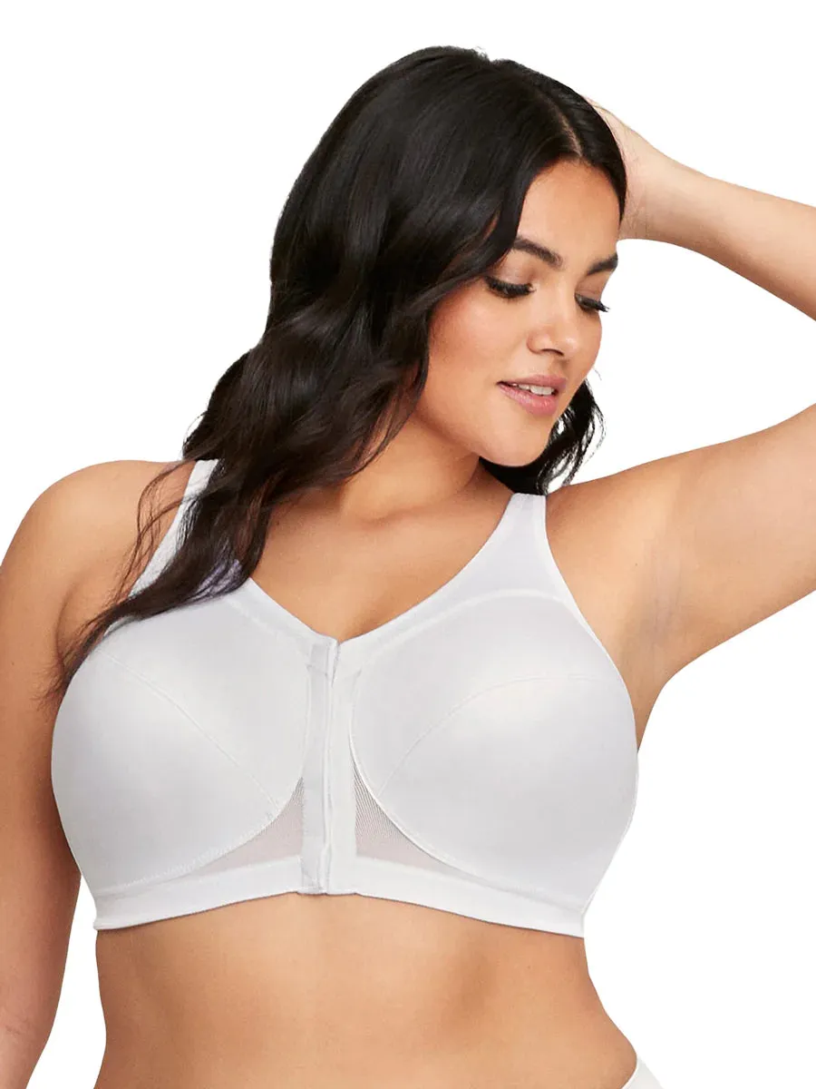 In Stock Glamorise Bra 1265 - 360 Support Front Close Posture - White