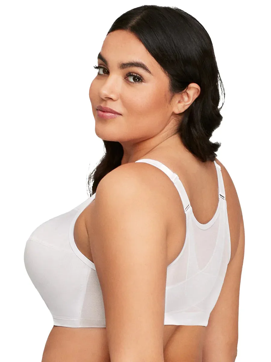 In Stock Glamorise Bra 1265 - 360 Support Front Close Posture - White