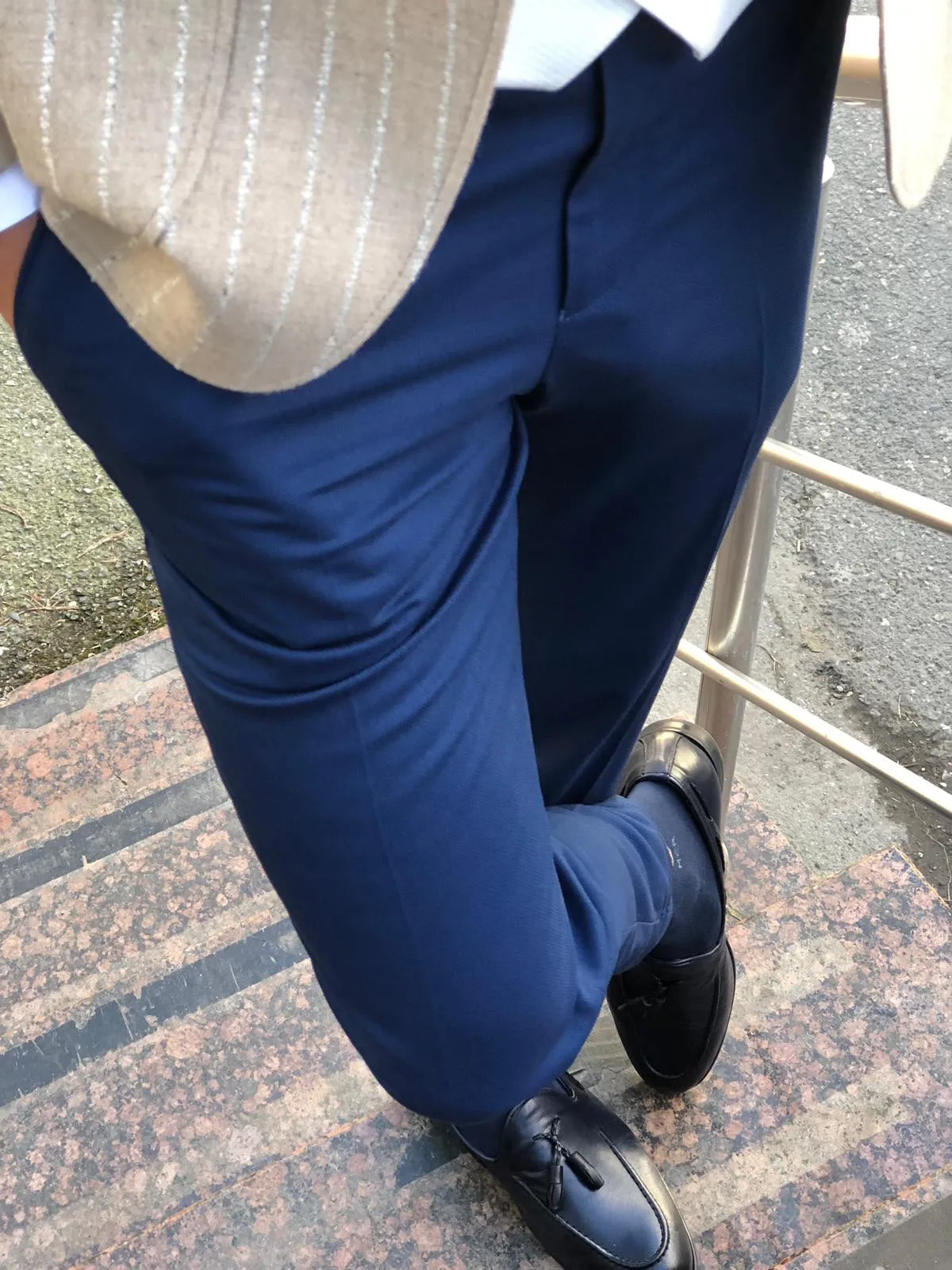 Indigo Light Fabric Slim Fit Pants for Every Occasion