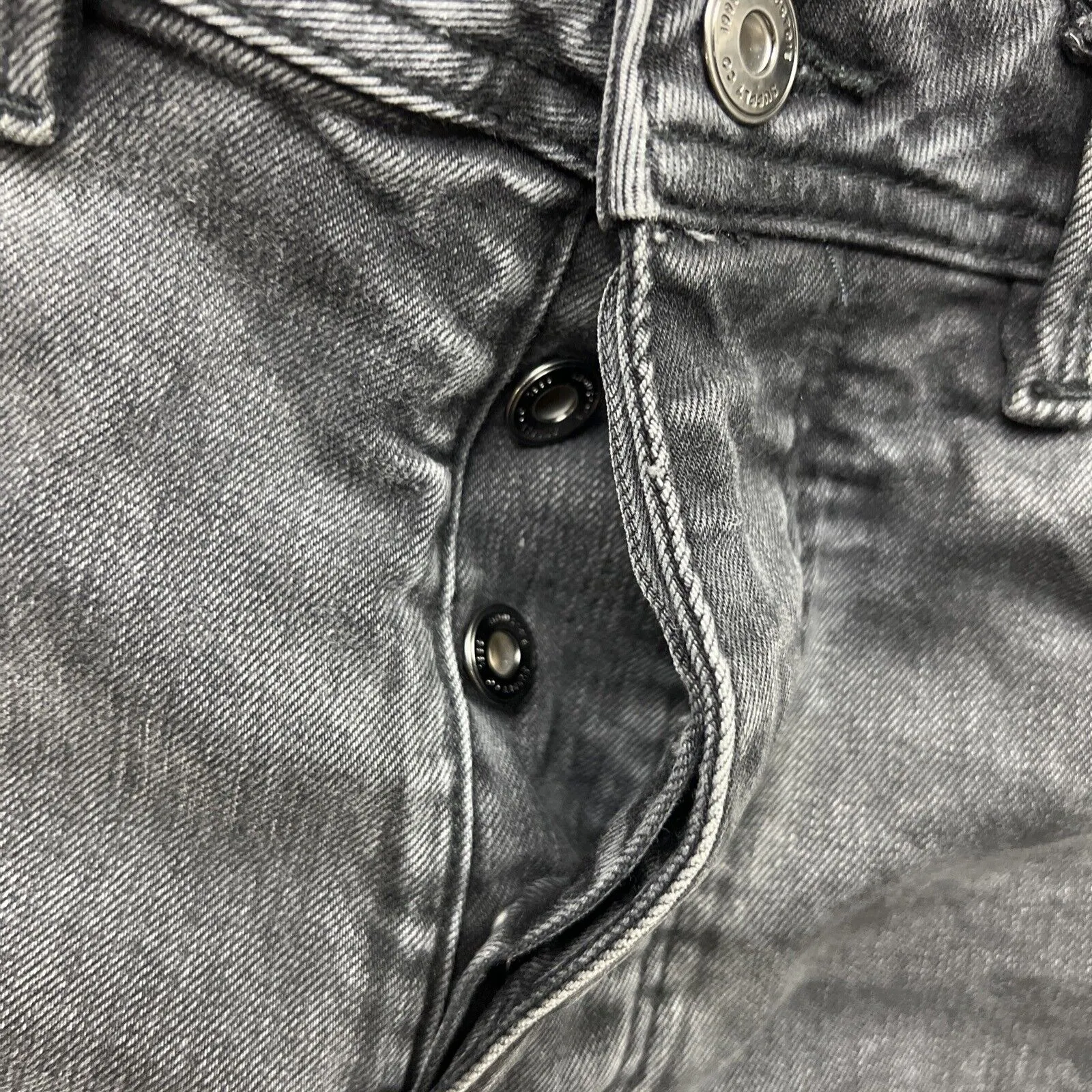 Industrie Mens The Bedford Slim Black Jeans Size 32/32