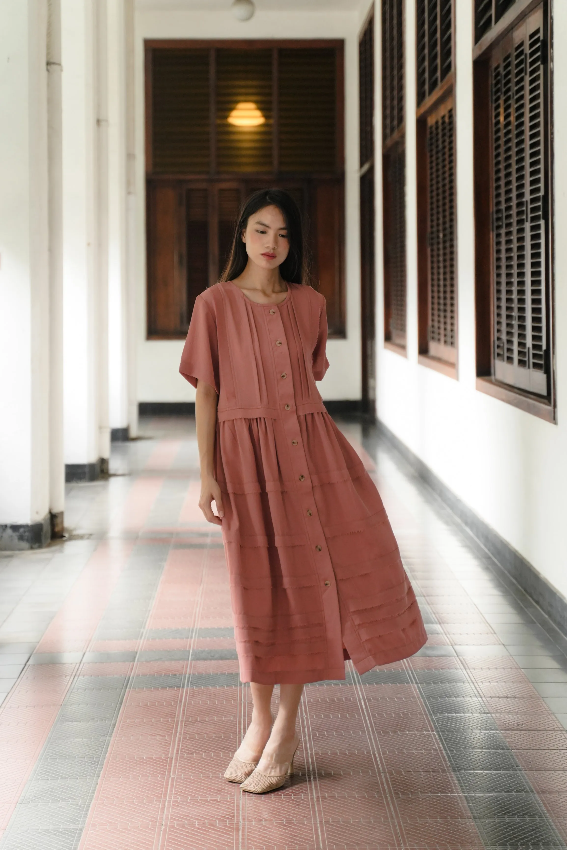 ISADORA DRESS IN POMELO