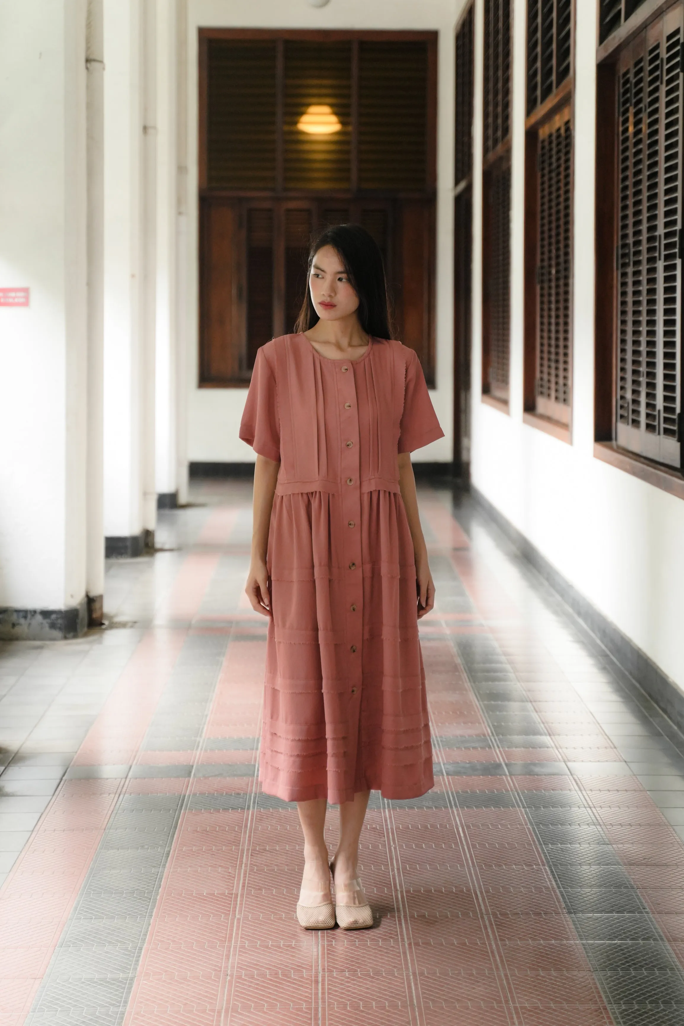 ISADORA DRESS IN POMELO