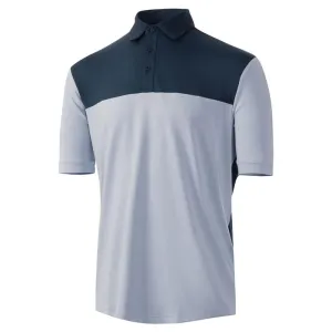 Island Green Mens Colour Block Polo Shirt - Lilac/Navy
