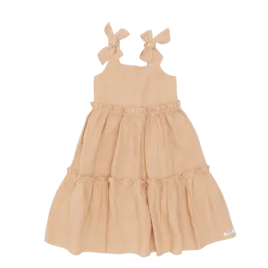 Janne Linen Dress | Light Coral