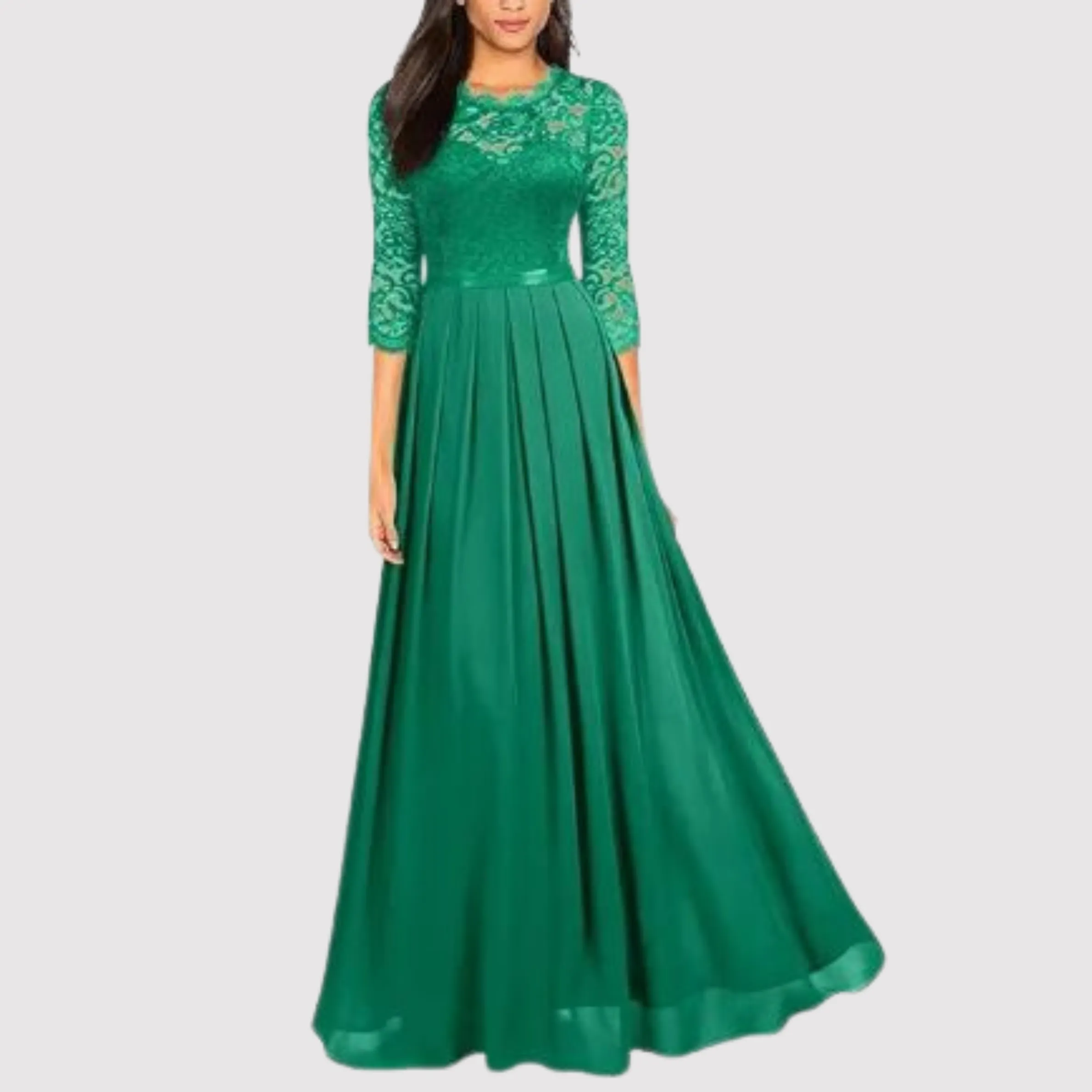 Jansen - Sexy lace chiffon dress