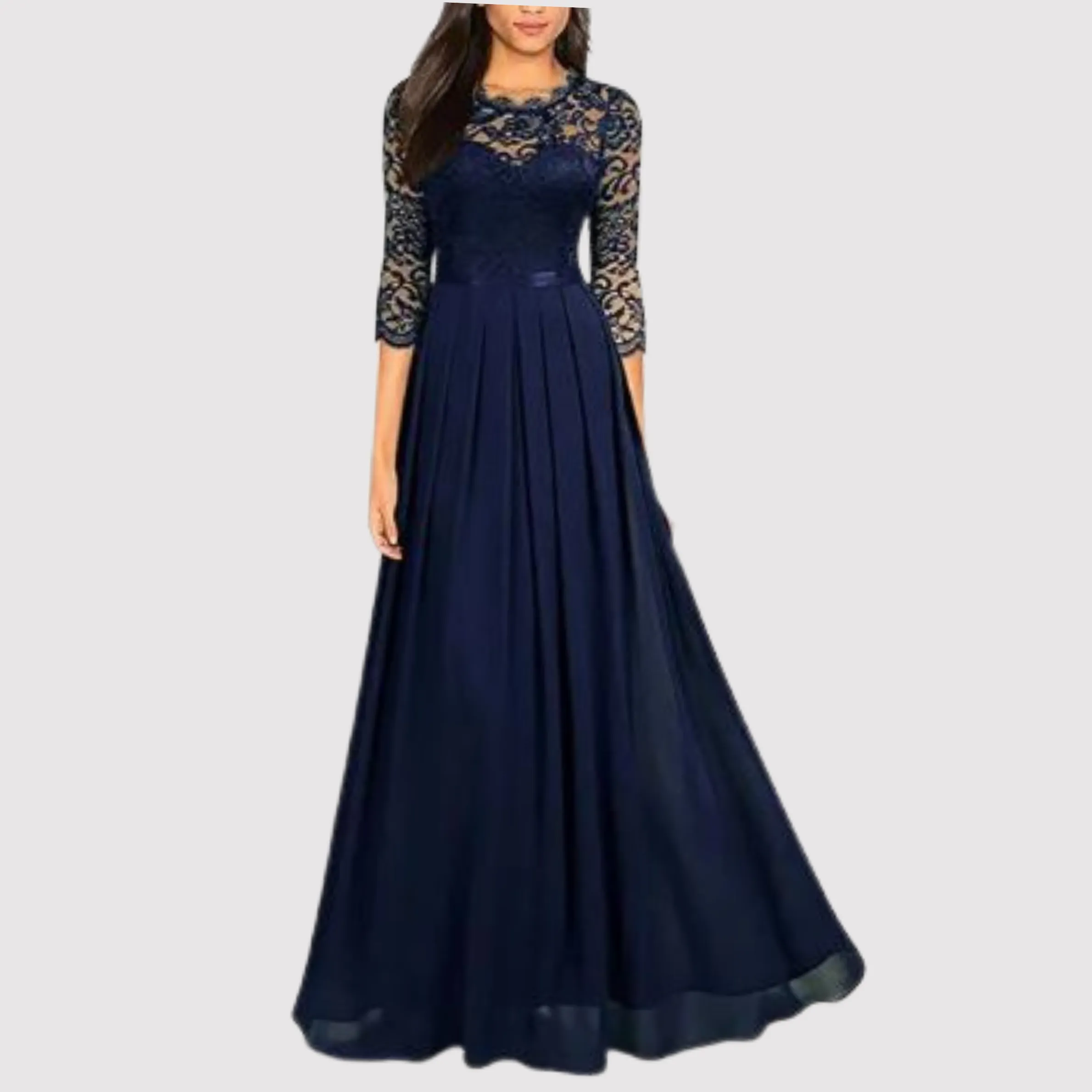 Jansen - Sexy lace chiffon dress