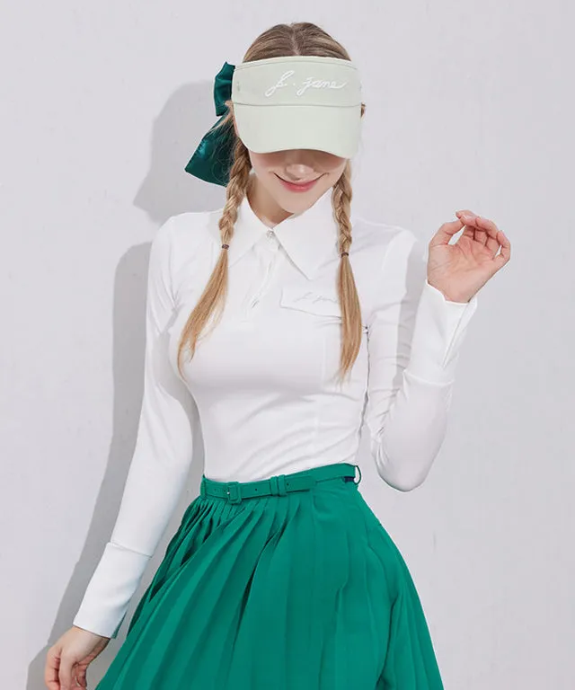 J.Jane Big Collar Classic T-shirt - White