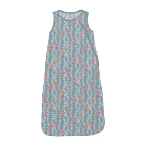 KicKee Pants Fluffle Sleep Bag - Stormy Sea Seahorses