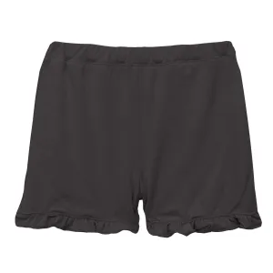 KicKee Pants Solid Midnight Ruffle Shorts