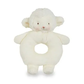 Kiddo Ring Rattle - Soft White