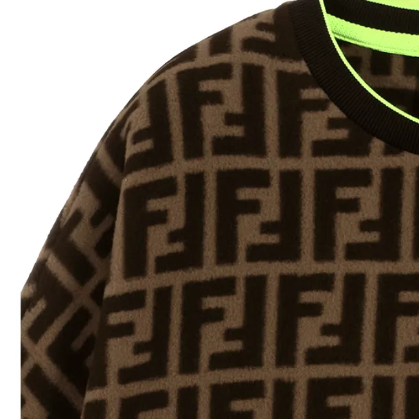 Kids Unisex Allover Logo Print Sweater