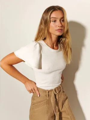 Kivari Tallulah Tee - Ivory