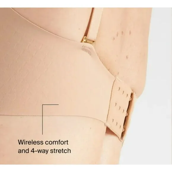 Knix Wingwoman Contour Bra sz 8 Fits US Sizes 40D 40DD 340E 42D 42DD Nude 4 NEW