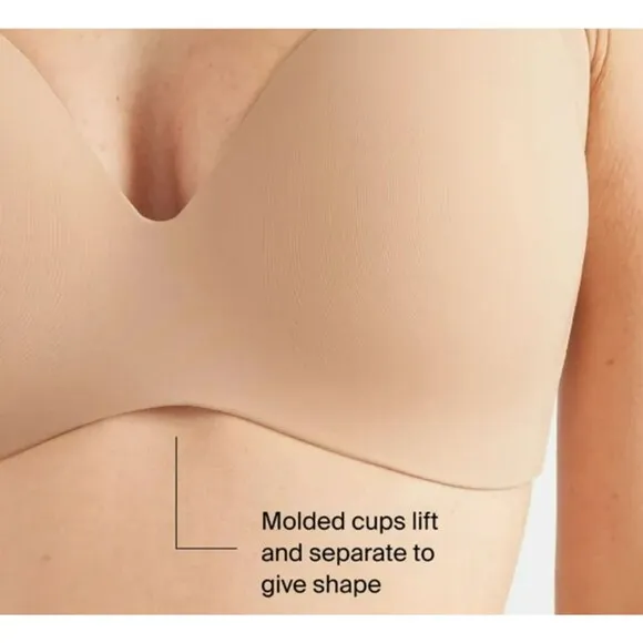 Knix Wingwoman Contour Bra sz 8 Fits US Sizes 40D 40DD 340E 42D 42DD Nude 4 NEW