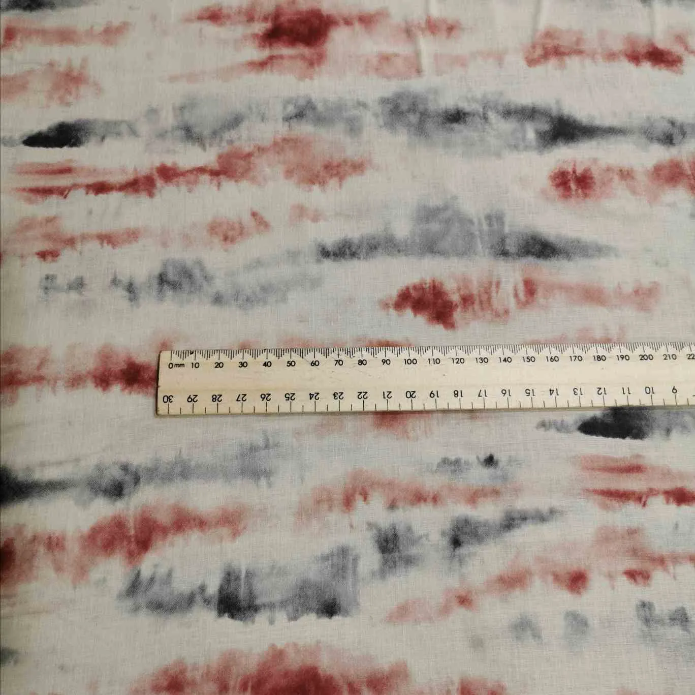 Kokka Tie Dye, Grey and Maroon