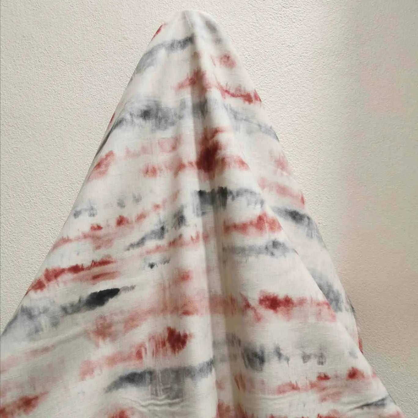 Kokka Tie Dye, Grey and Maroon