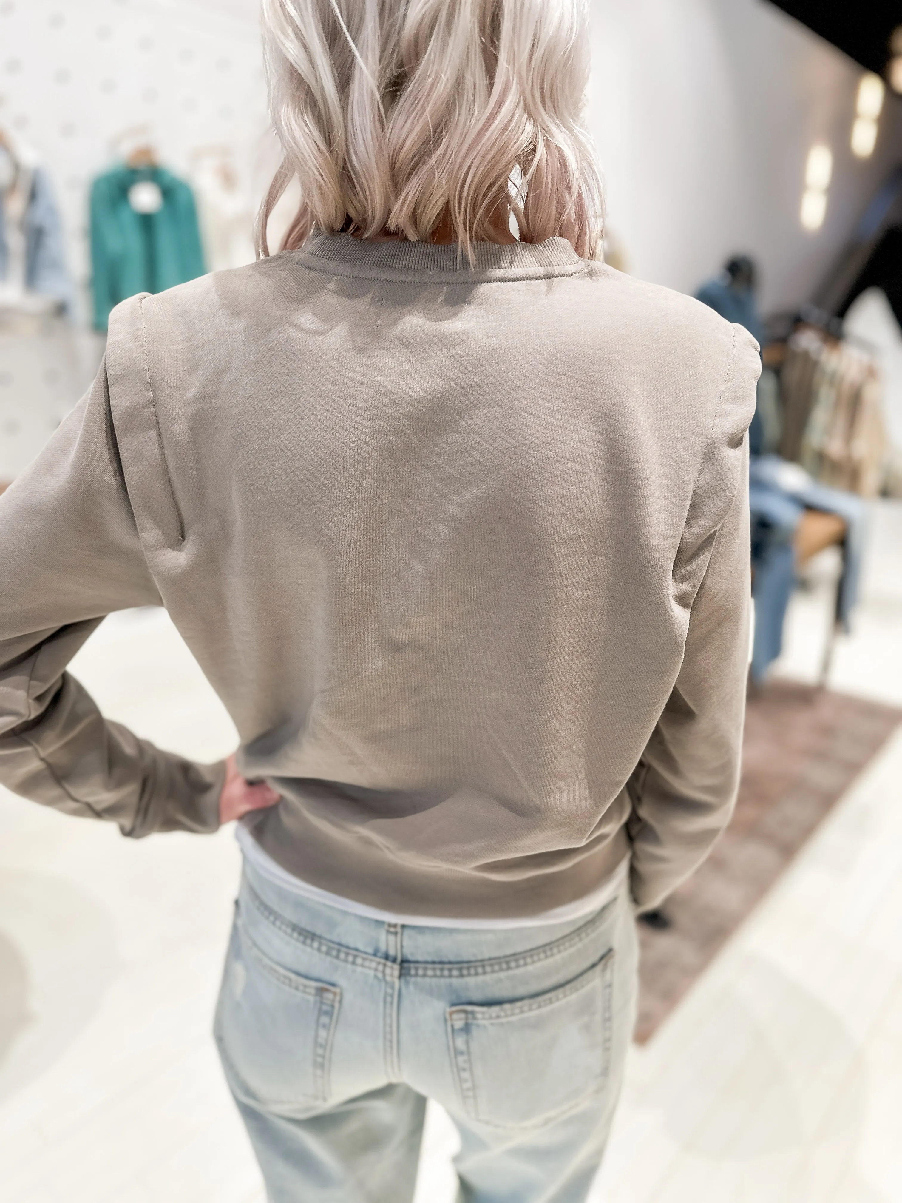 KUT FROM THE KLOTH The Felicity Pleated Pullover Sweatshirt