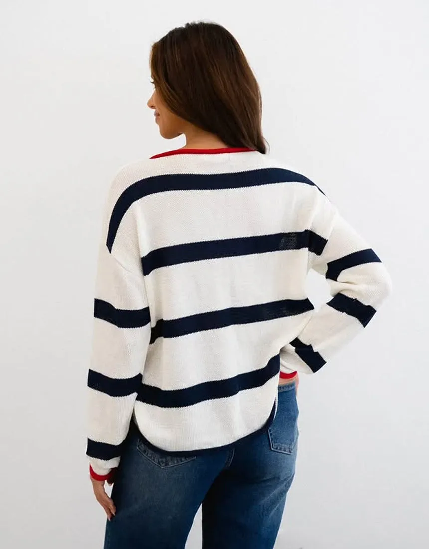 Label of Love French Stripe Sweater