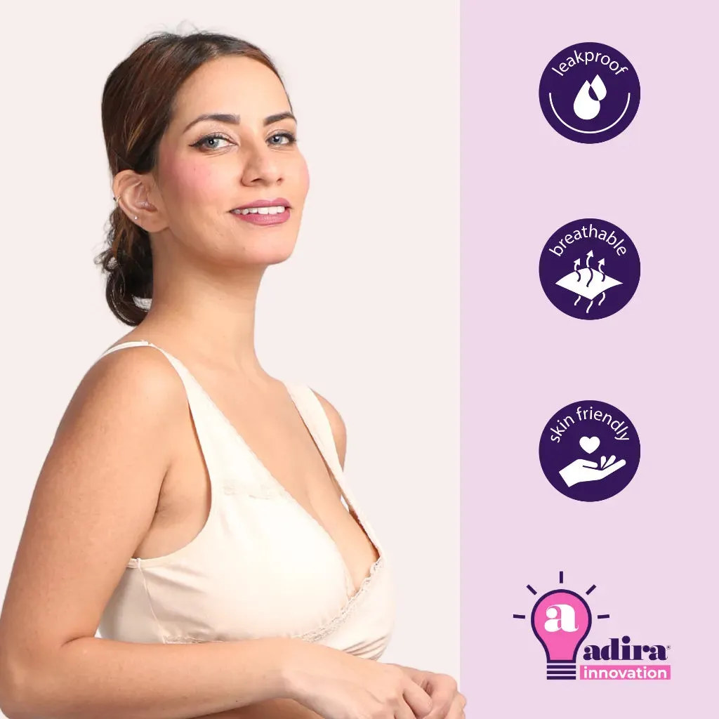 Leakproof Sleep Nursing Bra | Baby-Safe Design | Pull-Over Neckline | 3-Pack