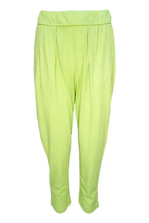 Lime Green Jersey Easy Pant