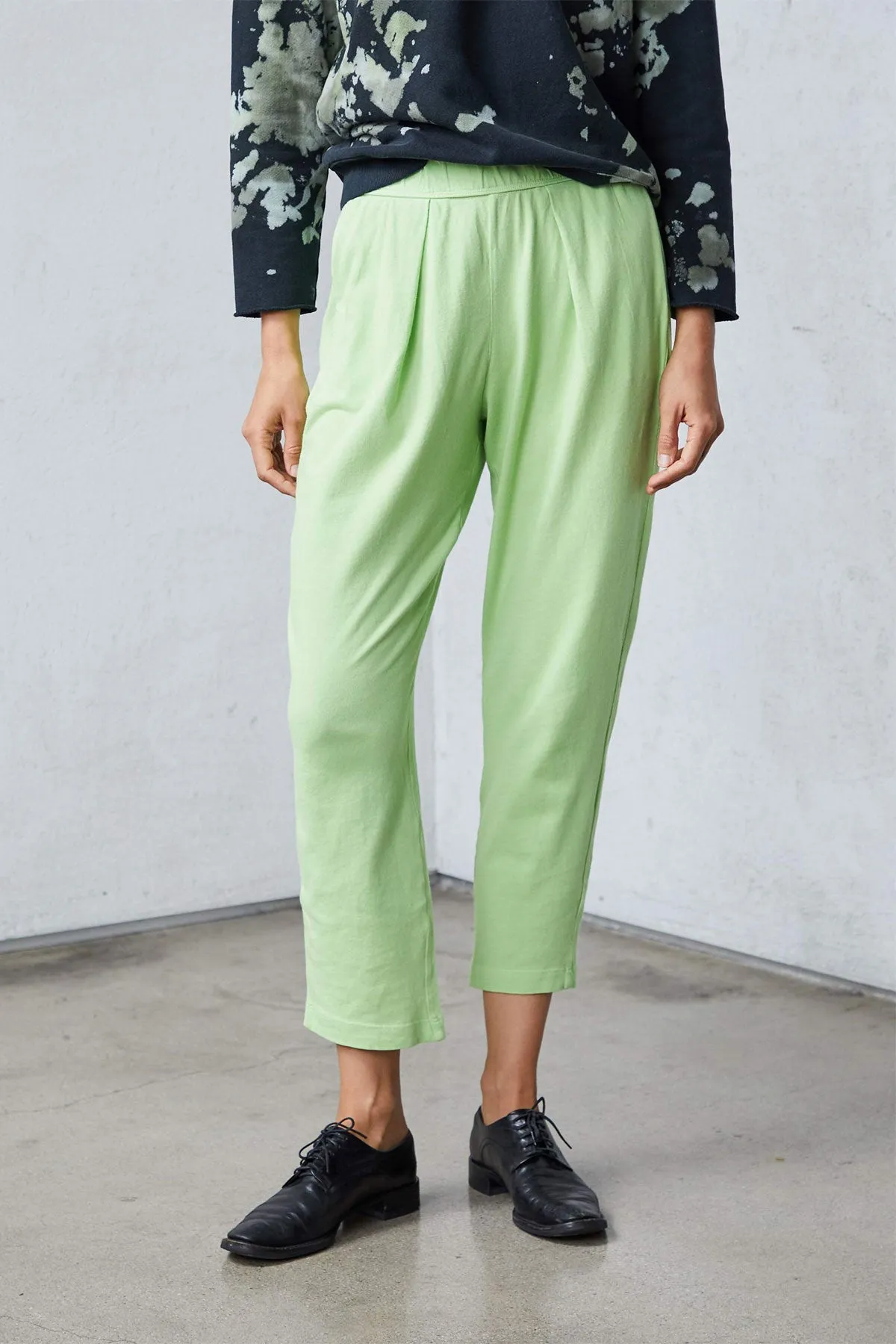Lime Green Jersey Easy Pant